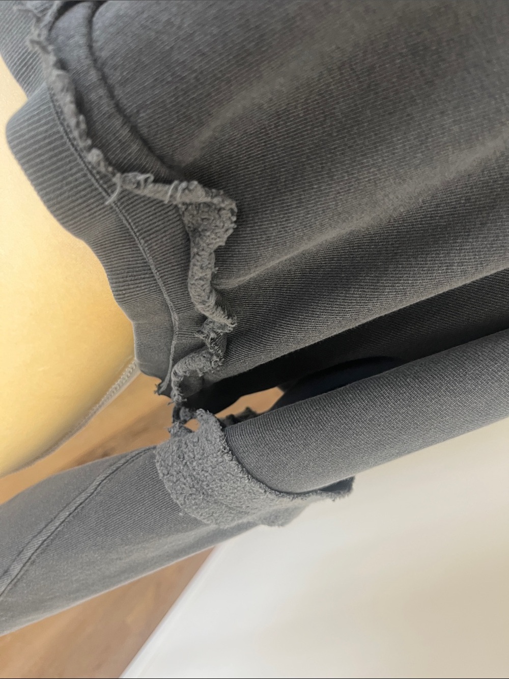 Joah Brown Charcoal Cropped Hoodie - Picture 5 of 7